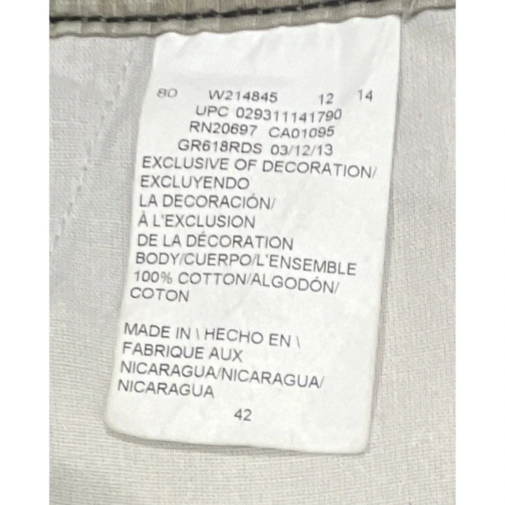 Dickies Mens 42 Khaki Ripstop Cargo Shorts Relaxed Fit Cotton W214845 Tan